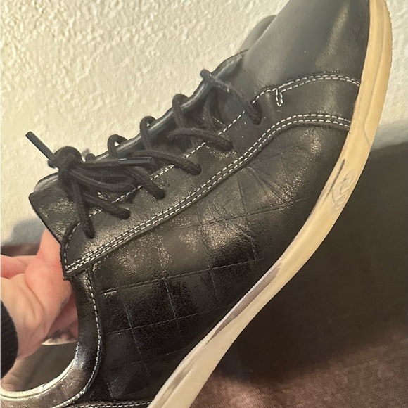 Women's Cloud Aika Footwear 37 (US 6)Brushed Black Leather made in Portugal - Picture 8 of 10